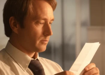 Thoughtful professional reflecting on autism traits and self-understanding