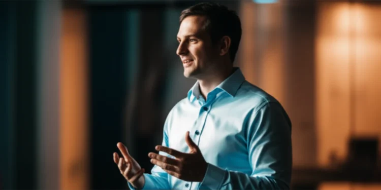 Professional demonstrating effective communication skills