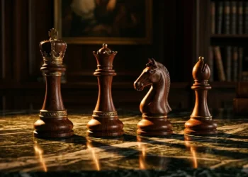 Four chess pieces on marble — DISC personality test behavioral styles