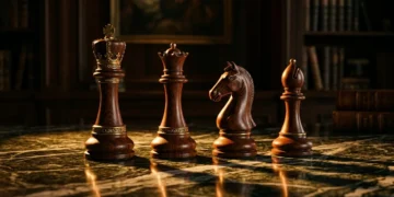 Four chess pieces on marble — DISC personality test behavioral styles