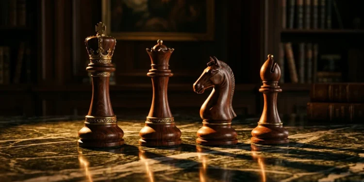 Four chess pieces on marble — DISC personality test behavioral styles