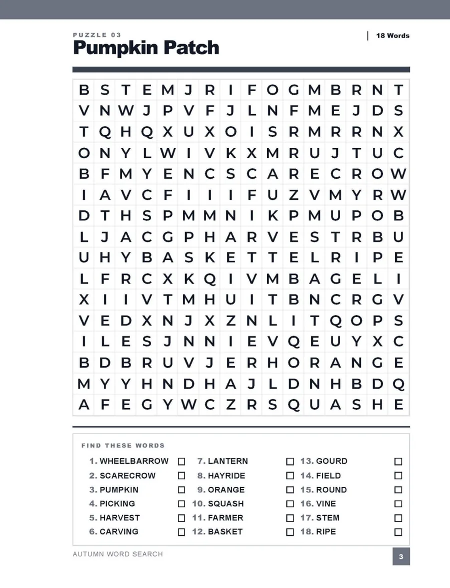 Look inside: Pumpkin Patch puzzle