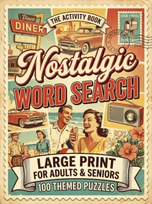 Nostalgic Word Search for Adults & Seniors — Volume 1