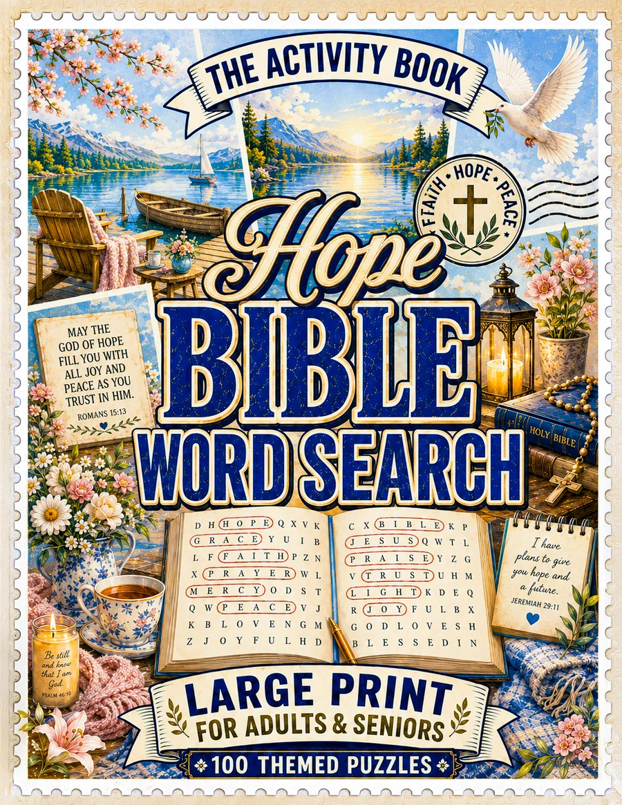 Hope Bible Word Search for Adults & Seniors — Large Print