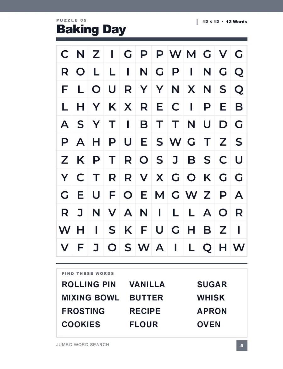 Look inside: Baking Day puzzle