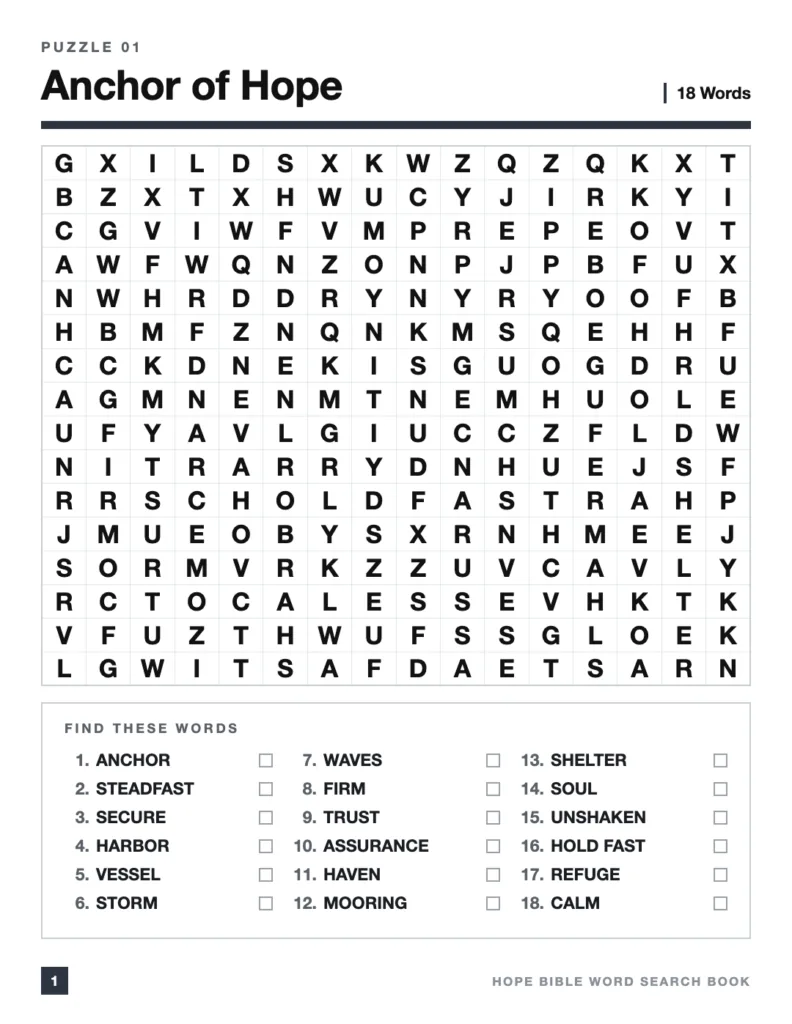 Hope Bible Word Search