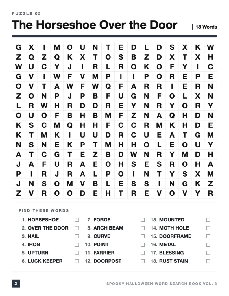 Spooky Halloween Word Search Vol. 3